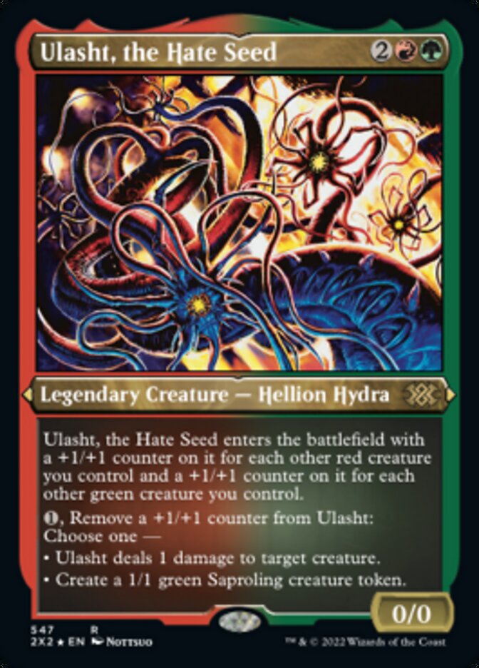 Ulasht, the Hate Seed (Foil Etched) [Double Masters 2022] | Gaming Infinity