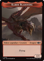 Karox Bladewing // Copy Double-Sided Token [Tarkir: Dragonstorm Commander Tokens] | Gaming Infinity