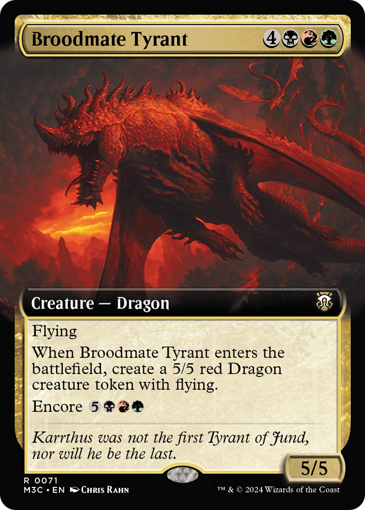 Broodmate Tyrant (Extended Art) [Modern Horizons 3 Commander] | Gaming Infinity