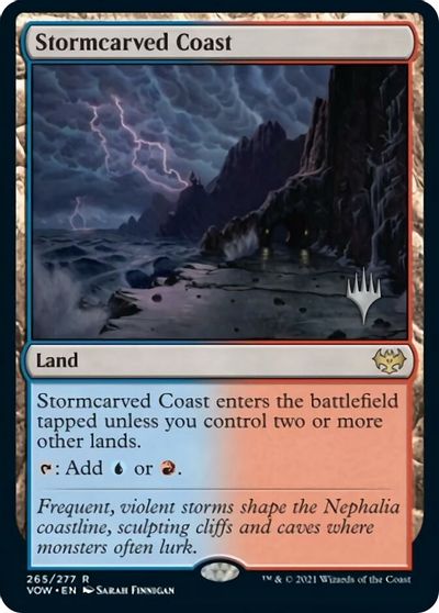 Stormcarved Coast (Promo Pack) [Innistrad: Crimson Vow Promos] | Gaming Infinity