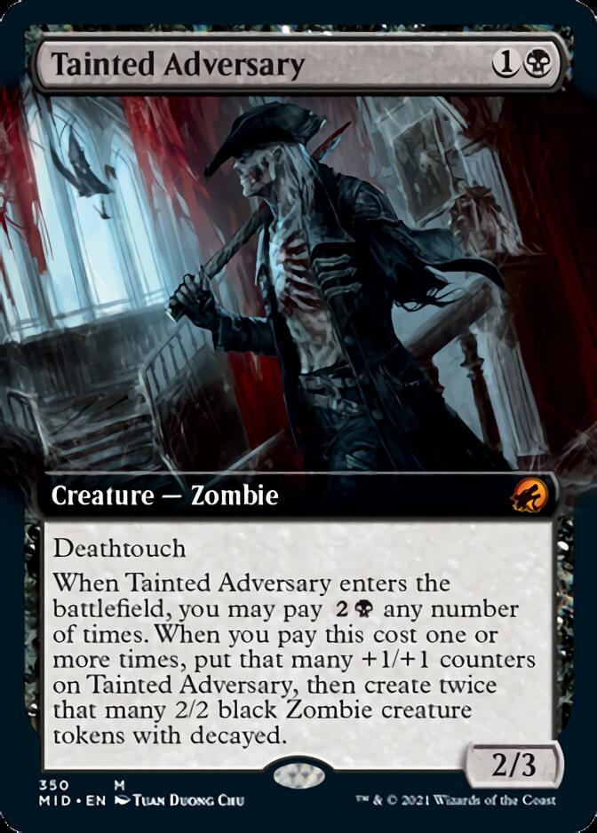 Tainted Adversary (Extended Art) [Innistrad: Midnight Hunt] | Gaming Infinity