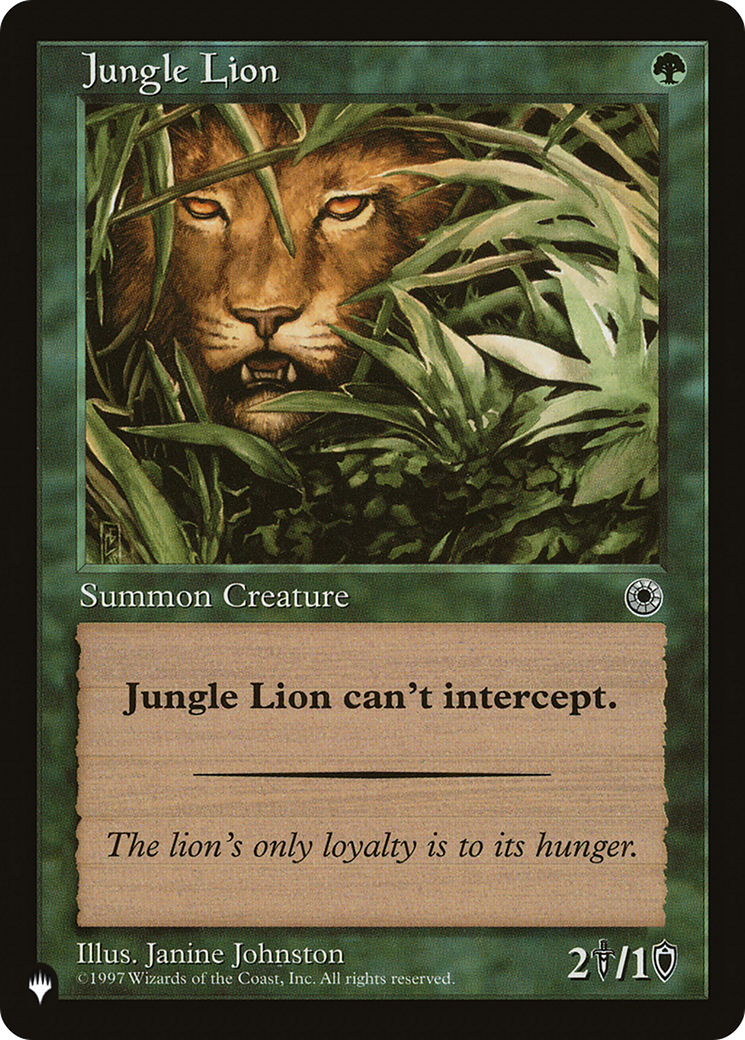 Jungle Lion [The List] | Gaming Infinity