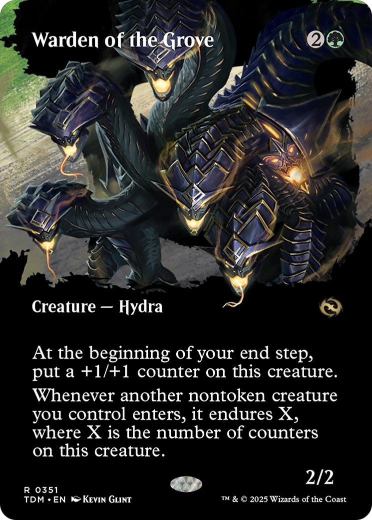 Warden of the Grove (Borderless) [Tarkir: Dragonstorm] | Gaming Infinity