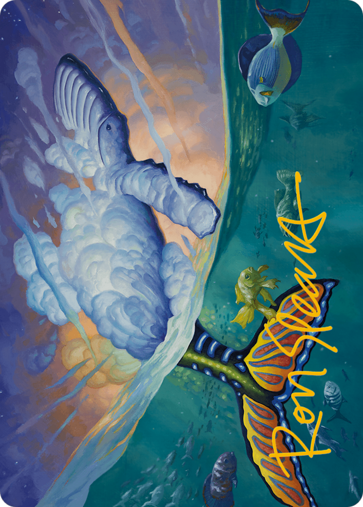 Dreamtide Whale Art Card (Gold-Stamped Signature) [Modern Horizons 3 Art Series] | Gaming Infinity