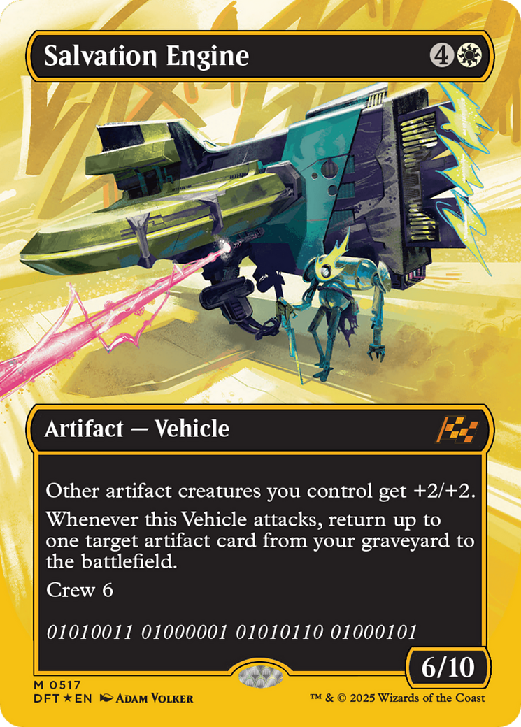 Salvation Engine (Borderless) (First-Place Foil) [Aetherdrift] | Gaming Infinity