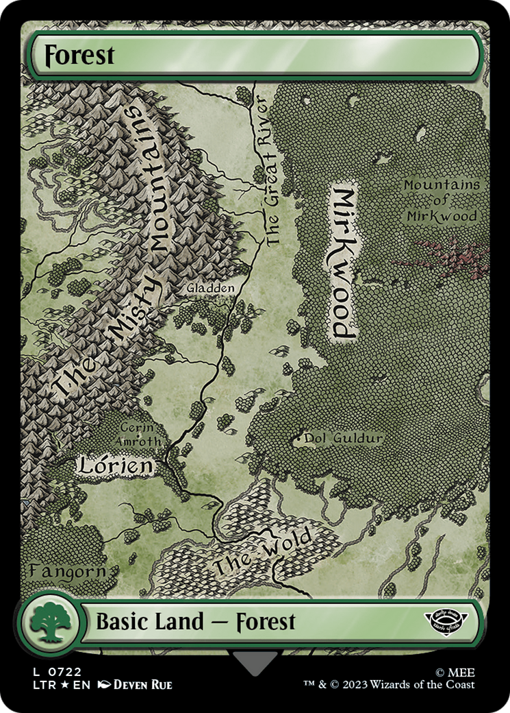 Forest (0722) (Surge Foil) [The Lord of the Rings: Tales of Middle-Earth] | Gaming Infinity