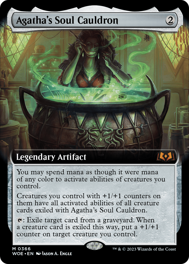 Agatha's Soul Cauldron (Extended Art) [Wilds of Eldraine] | Gaming Infinity