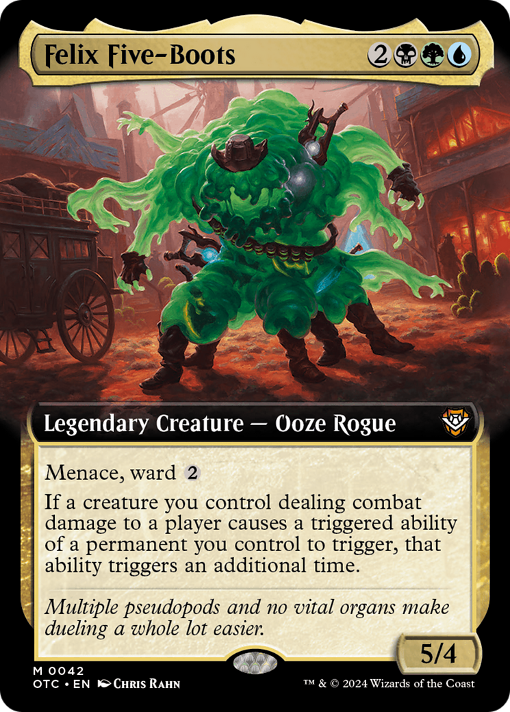 Felix Five-Boots (Extended Art) [Outlaws of Thunder Junction Commander] | Gaming Infinity