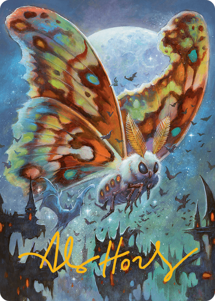 Luminous Broodmoth Art Card (Gold-Stamped Signature) [Bloomburrow Art Series] | Gaming Infinity