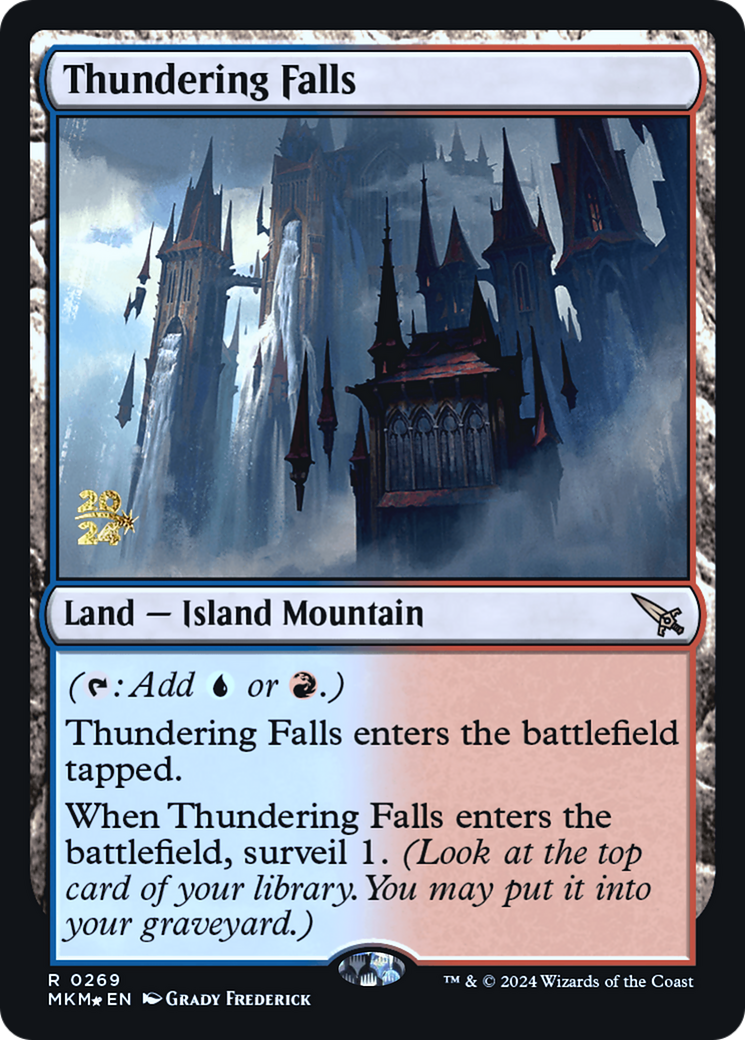 Thundering Falls [Murders at Karlov Manor Prerelease Promos] | Gaming Infinity