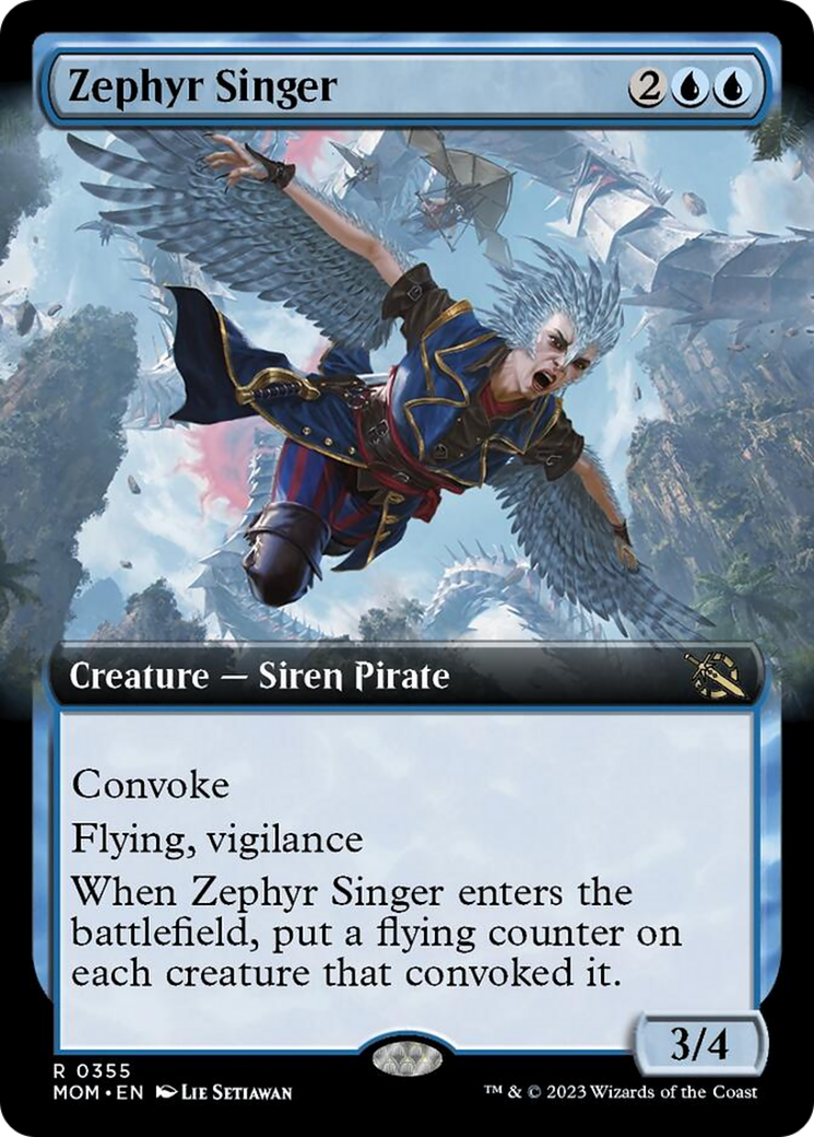 Zephyr Singer (Extended Art) [March of the Machine] | Gaming Infinity