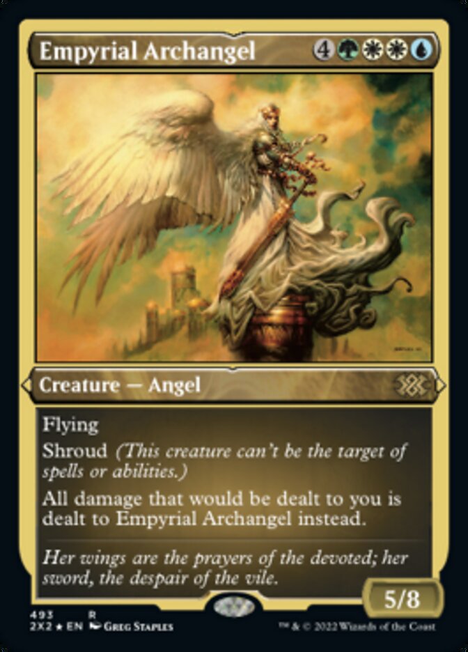 Empyrial Archangel (Foil Etched) [Double Masters 2022] | Gaming Infinity