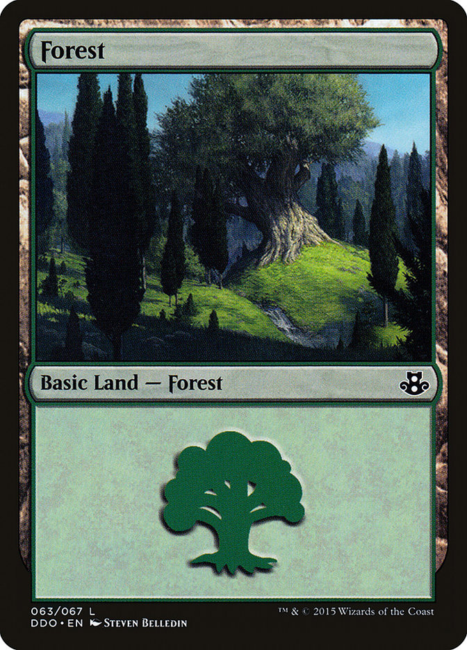 Forest (63) [Duel Decks: Elspeth vs. Kiora] | Gaming Infinity