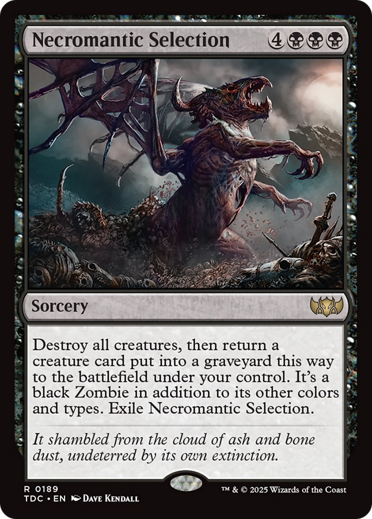 Necromantic Selection [Tarkir: Dragonstorm Commander] | Gaming Infinity