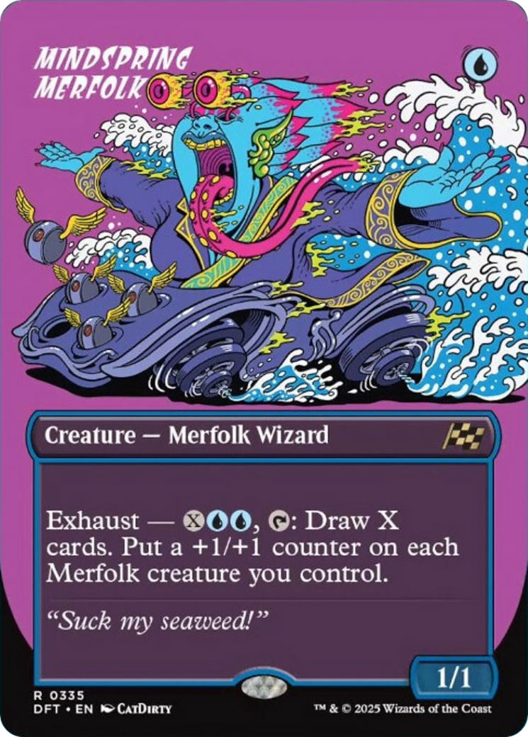 Mindspring Merfolk (Borderless) [Aetherdrift] | Gaming Infinity