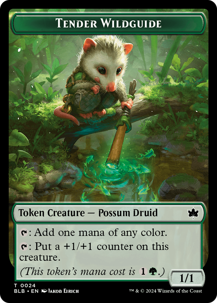 Tender Wildguide Token [Bloomburrow Tokens] | Gaming Infinity