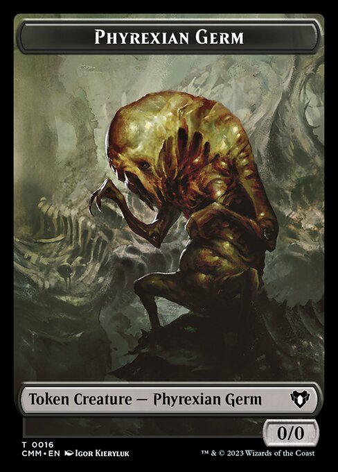 Eldrazi Spawn // Phyrexian Germ Double-Sided Token [Commander Masters Tokens] | Gaming Infinity
