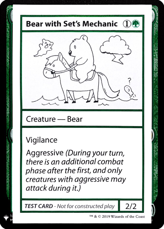 Bear with Set's Mechanic [Mystery Booster Playtest Cards] | Gaming Infinity