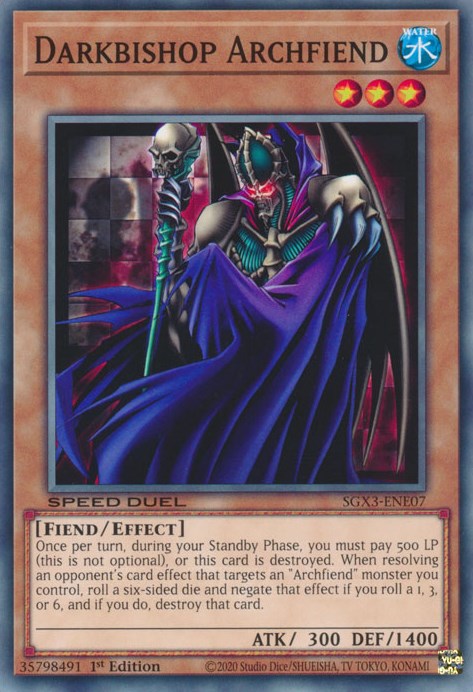 Darkbishop Archfiend [SGX3-ENE07] Common | Gaming Infinity