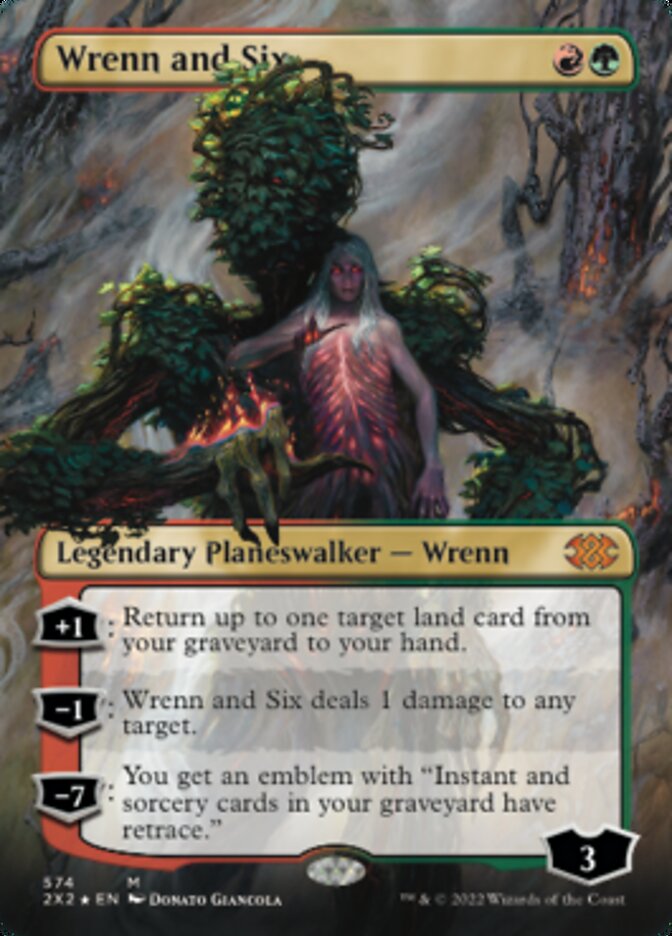 Wrenn and Six (Textured Foil) [Double Masters 2022] | Gaming Infinity