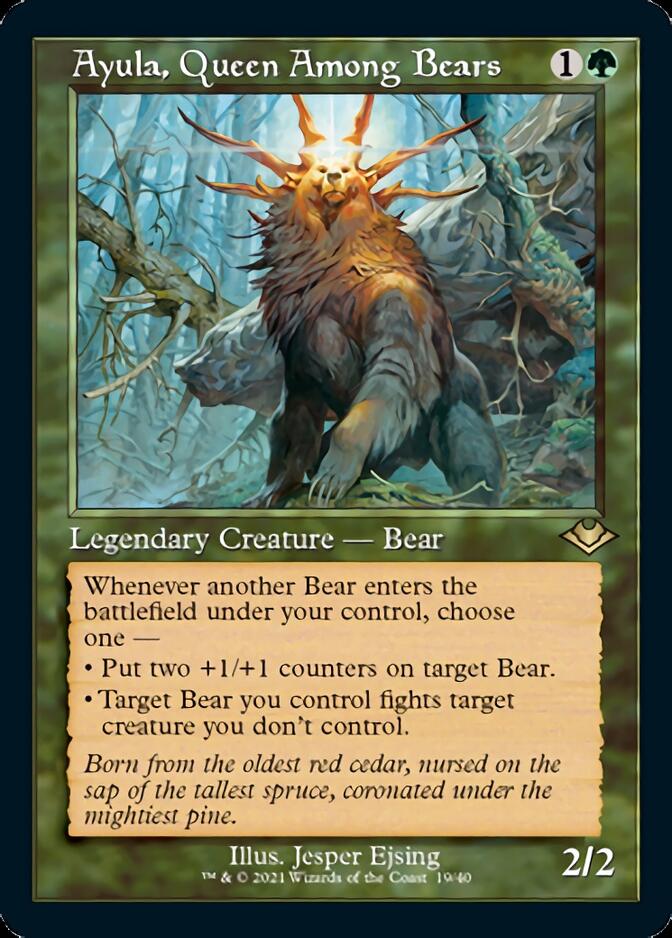 Ayula, Queen Among Bears (Retro Foil Etched) [Modern Horizons] | Gaming Infinity