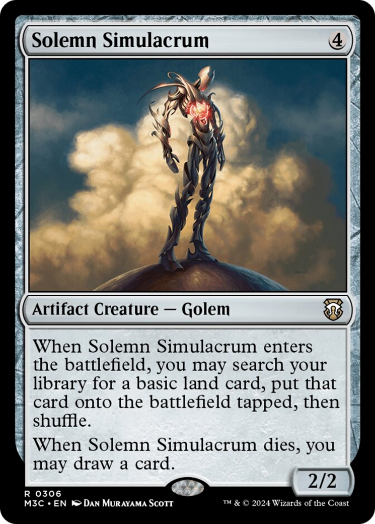 Solemn Simulacrum (Ripple Foil) [Modern Horizons 3 Commander] | Gaming Infinity