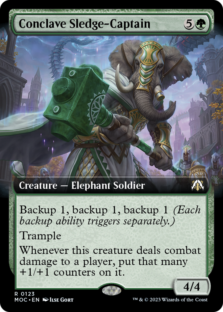 Conclave Sledge-Captain (Extended Art) [March of the Machine Commander] | Gaming Infinity