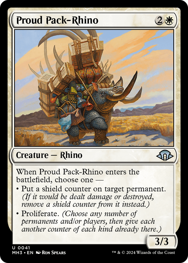 Proud Pack-Rhino [Modern Horizons 3] | Gaming Infinity