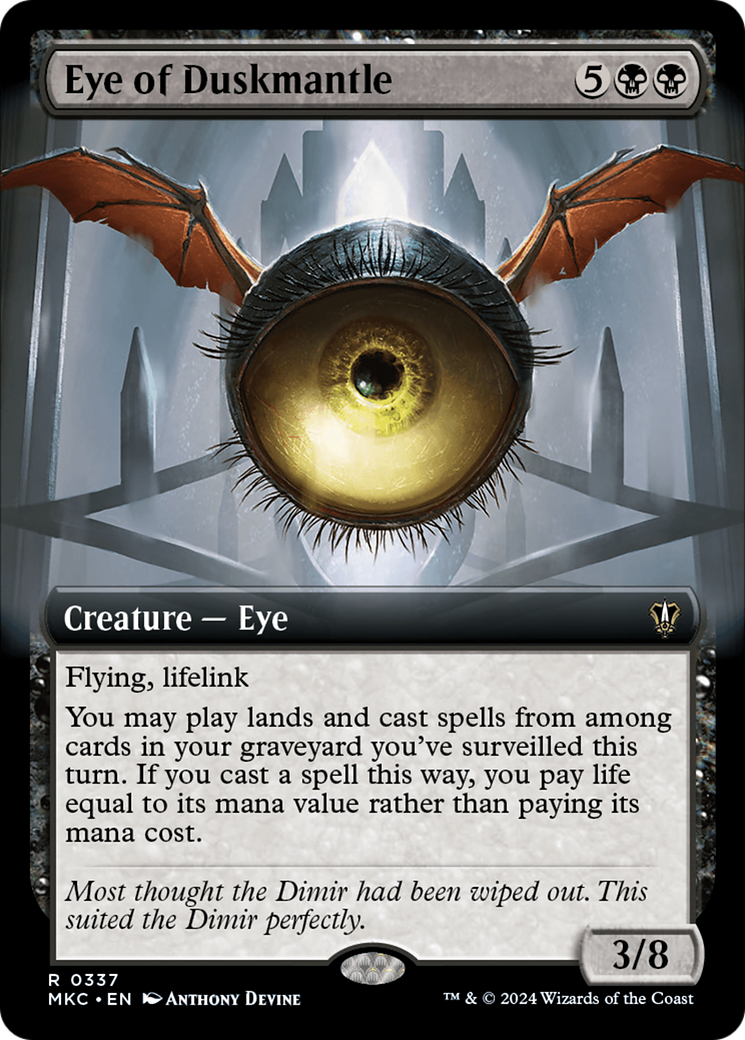 Eye of Duskmantle (Extended Art) [Murders at Karlov Manor Commander] | Gaming Infinity