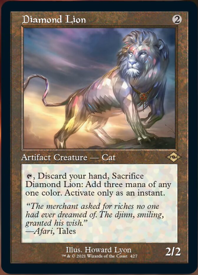 Diamond Lion (Retro Foil Etched) [Modern Horizons 2] | Gaming Infinity