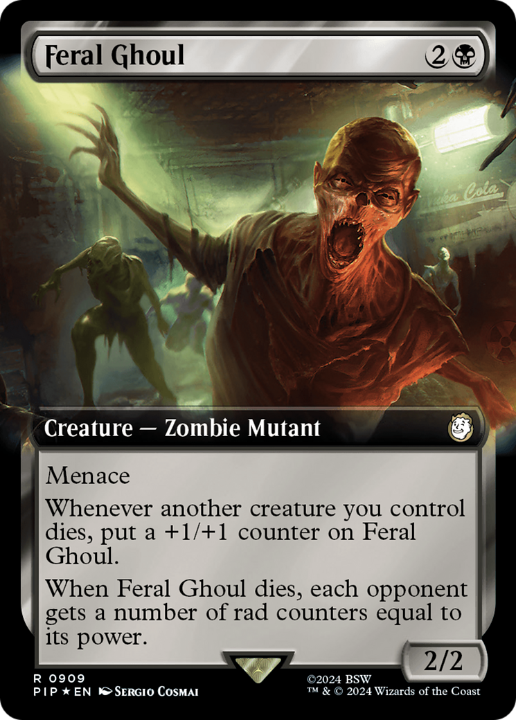 Feral Ghoul (Extended Art) (Surge Foil) [Fallout] | Gaming Infinity