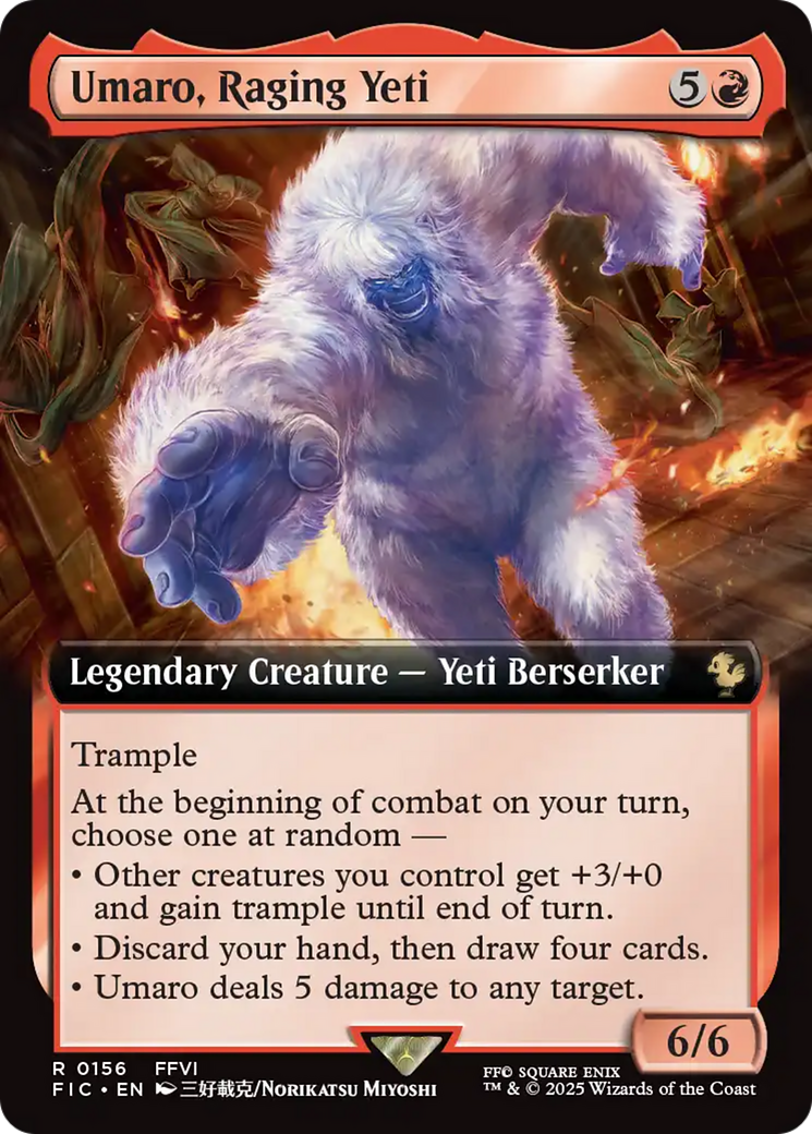 Umaro, Raging Yeti (Extended Art) [FINAL FANTASY Commander] | Gaming Infinity