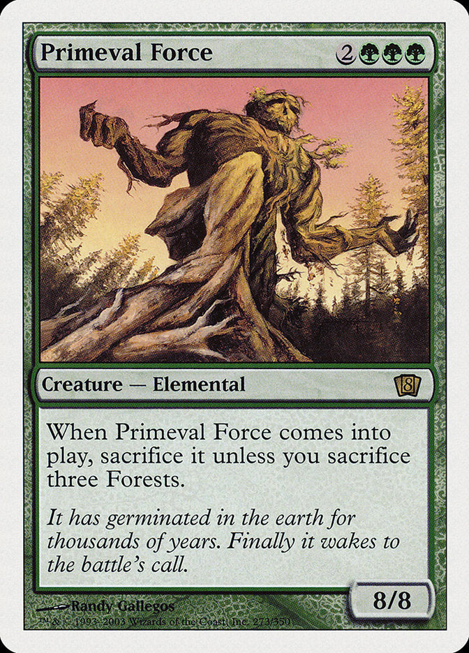 Primeval Force (8th Edition) [Oversize Cards] | Gaming Infinity