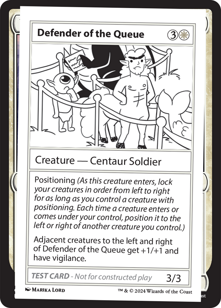 Defender of the Queue [Mystery Booster 2 Playtest Cards] | Gaming Infinity