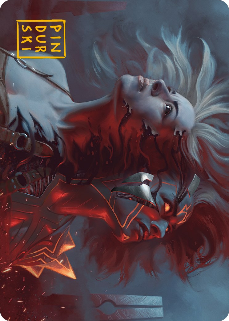 Thrill of Possibility Art Card (Gold-Stamped Signature) [Phyrexia: All Will Be One Art Series] | Gaming Infinity