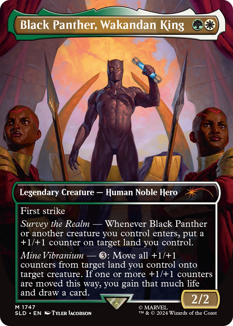 Black Panther, Wakandan King (Rainbow Foil) [Secret Lair Drop Series] | Gaming Infinity