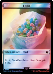 Horse // Food (0057) Double-Sided Token (Surge Foil) [Doctor Who Tokens] | Gaming Infinity