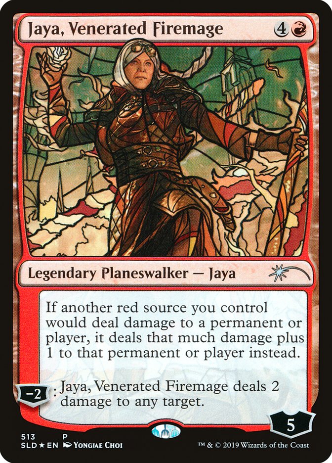 Jaya, Venerated Firemage (Stained Glass) [Secret Lair Drop Promos] | Gaming Infinity