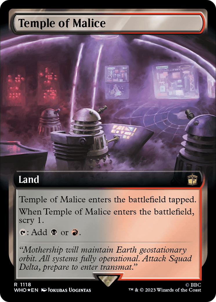 Temple of Malice (Extended Art) (Surge Foil) [Doctor Who] | Gaming Infinity