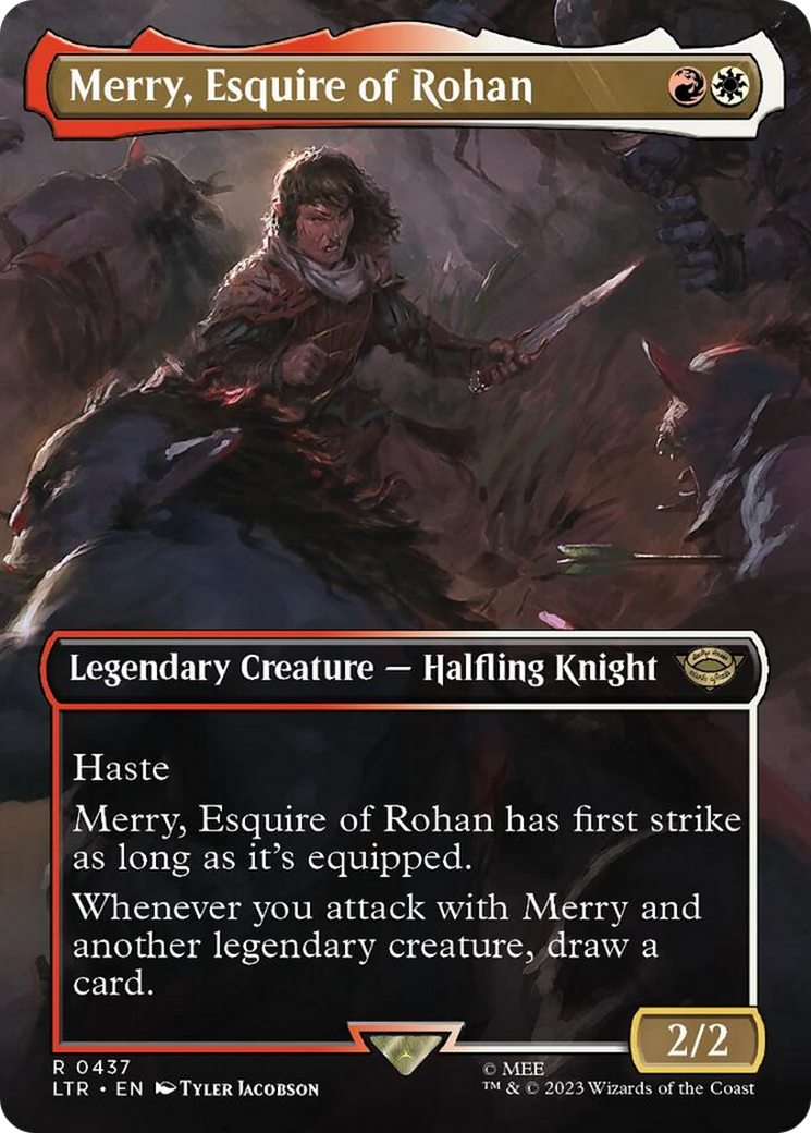 Merry, Esquire of Rohan (Borderless Alternate Art) [The Lord of the Rings: Tales of Middle-Earth] | Gaming Infinity