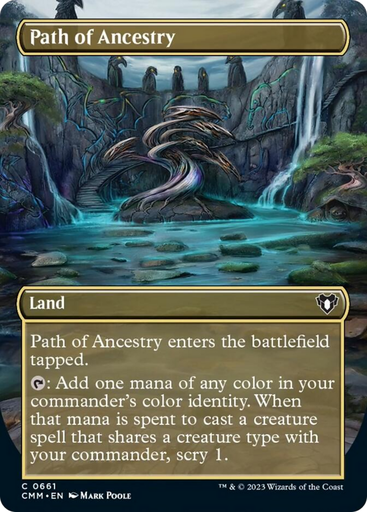 Path of Ancestry (Borderless Alternate Art) [Commander Masters] | Gaming Infinity