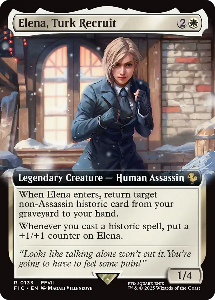 Elena, Turk Recruit (Extended Art) [FINAL FANTASY Commander] | Gaming Infinity