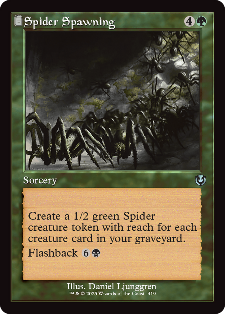 Spider Spawning (Retro Frame) [Innistrad Remastered] | Gaming Infinity