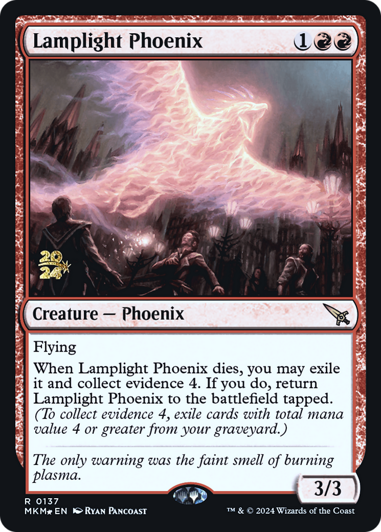 Lamplight Phoenix [Murders at Karlov Manor Prerelease Promos] | Gaming Infinity