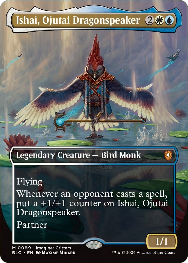Ishai, Ojutai Dragonspeaker (Borderless) [Bloomburrow Commander] | Gaming Infinity