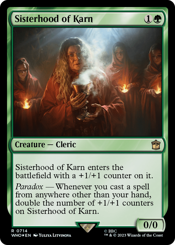 Sisterhood of Karn (Surge Foil) [Doctor Who] | Gaming Infinity