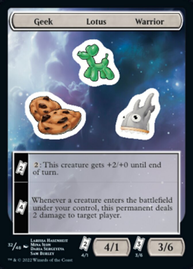 Geek Lotus Warrior [Unfinity Stickers] | Gaming Infinity