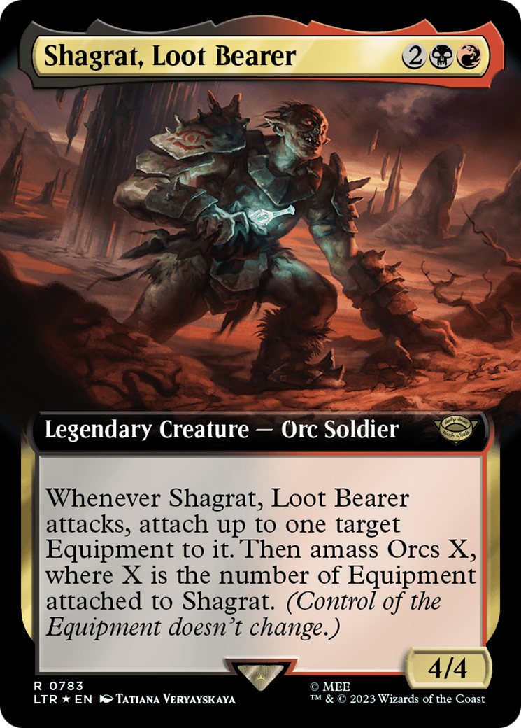 Shagrat, Loot Bearer (Extended Art) (Surge Foil) [The Lord of the Rings: Tales of Middle-Earth] | Gaming Infinity