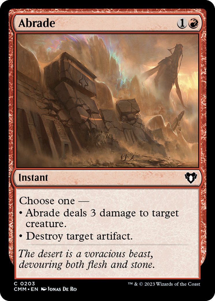 Abrade [Commander Masters] | Gaming Infinity