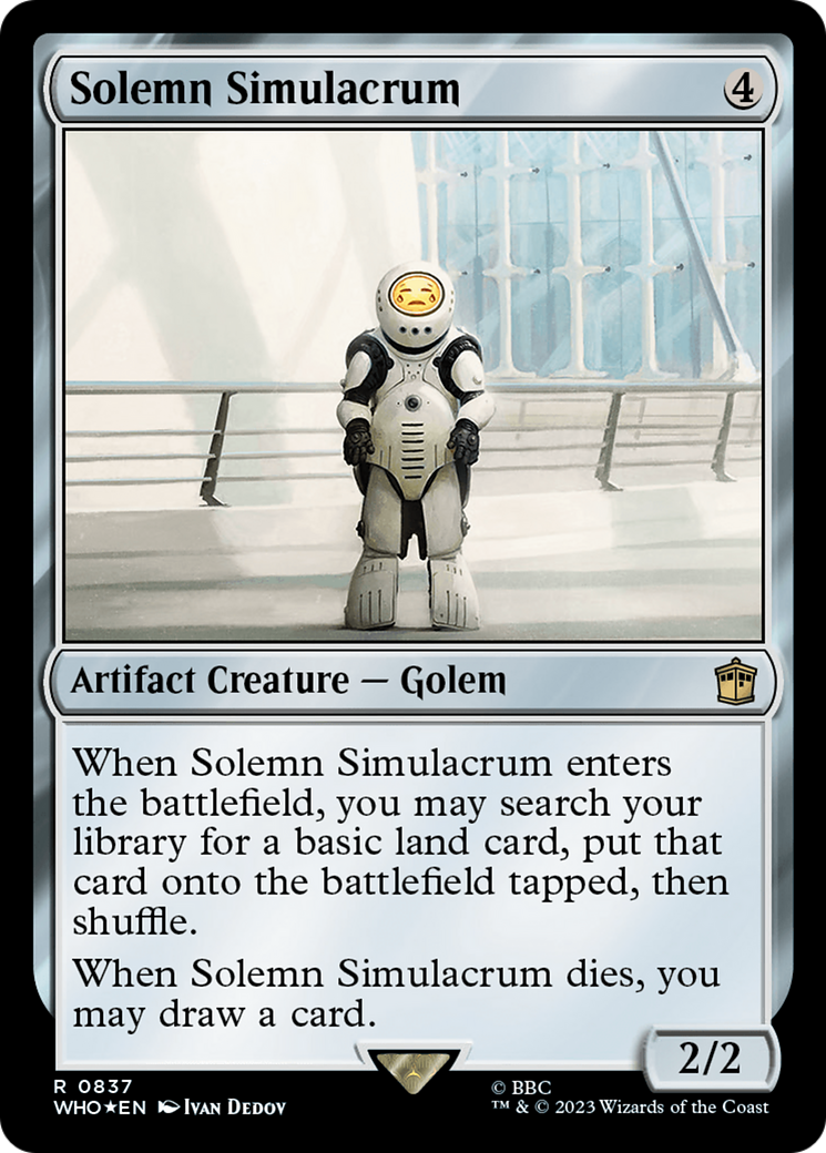 Solemn Simulacrum (Surge Foil) [Doctor Who] | Gaming Infinity